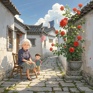 沙井巷的玫瑰_蛇年大吉