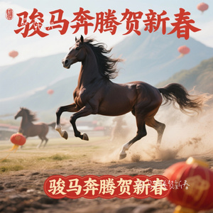 骏马奔腾贺新春