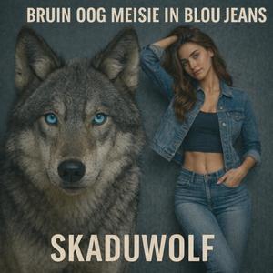Bruin Oog Meisie In Blou Jeans