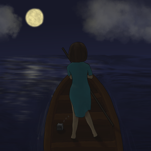 月下的海上漂流