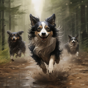 Preludio Lluvioso Y Apacible Del Cachorro