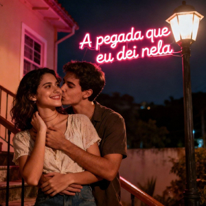 A pegada que eu dei nela