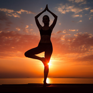 Estiramiento Y Serenidad En La Orilla Del Arroyo