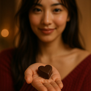あなたへの想いをそっと匂わせる、少しだけ大胆なチョコ。