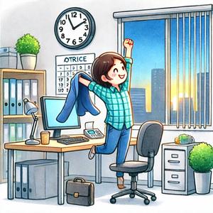 트로트풍 가사 – “퇴근 종이 울리면