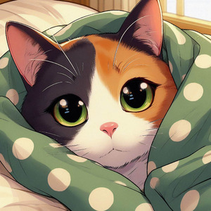 猫がにらめっこ