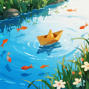 纸船摇呀摇 伴奏