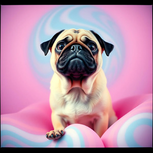 パグ犬に一目ぼれ