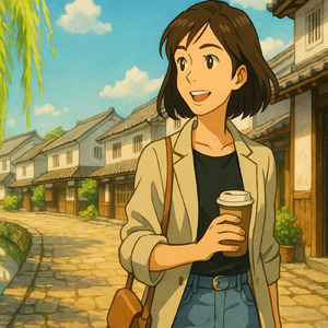 静寂のなかの声 - 石畳の午後に咲く記憶