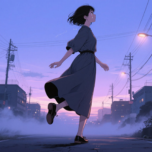 夜明け前の空は