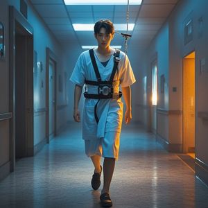 逆光脊梁