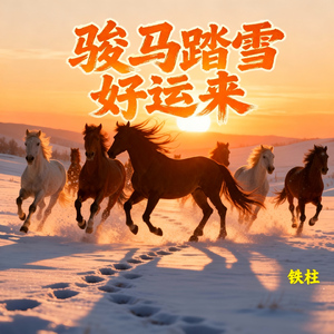 骏马踏雪好运来