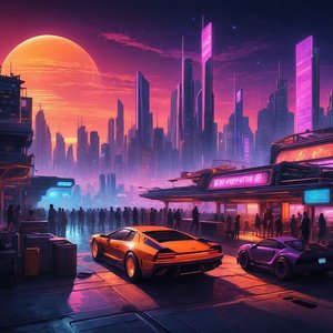 Electric Drift Through Night