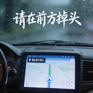 请在前方调头