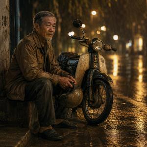 Cha Già Chạy Xe Ôm