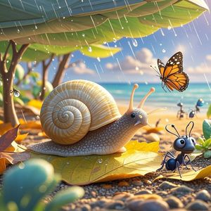 慢吞吞的小蜗牛