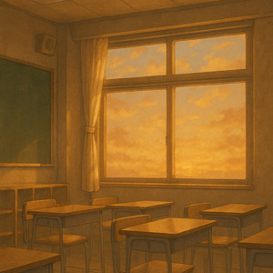 放課後の教室で