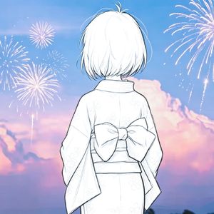 夏の夜空、花火、そして身近にいるあなた