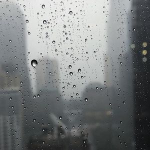 下雨ASMR(无风）:Ambisonic:室内:窗外雨声:雨水滴答:金属雨声:环境底