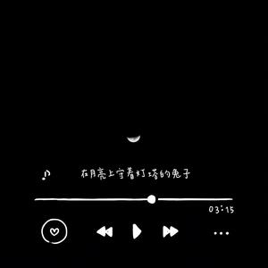 在月亮上守着灯塔的兔子