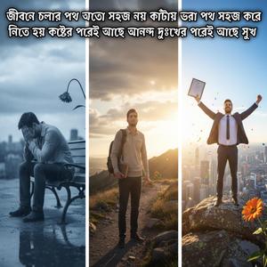 জীবনে চলার পথ অতো সহজ নয় কাঁটায় ভরা পথ সহজ করে নিতে হয় কষ্টের পরেই আছে আনন্দ দুঃখের পরেই আছে সুখ | Jibon Colar Poth Sohoj Noy Sohoj Kore Nite Hoy Kosther Porei Ache Anondo Dukher Porei Ache Sukh