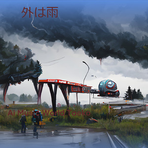 外は雨