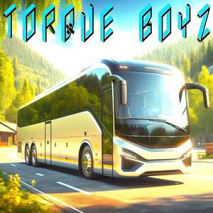 Buss i En Värld Av Vägar och Hjul Med En Glad Busschaufför Kör Volvo 9900 med Säte Mjuka och Sköna i Grönt Landskap och Motorn Mullrar i Symfoni