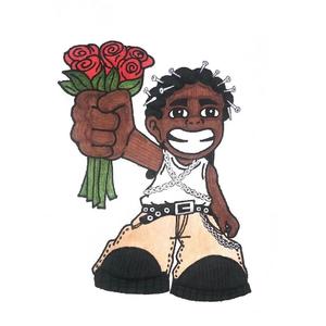 黑牛仔狂吻威猛少女