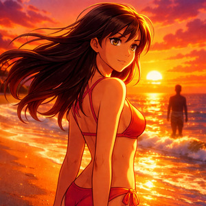 夕焼けのビキニ