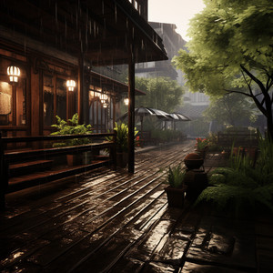 Harmonious Rain in Mindful Respite