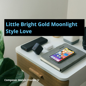 Little Bright Gold Moonlight Style Love