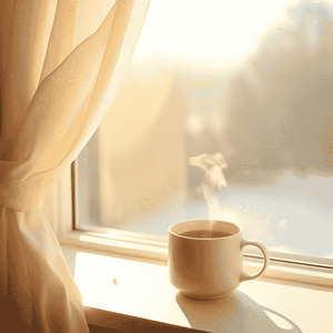 朝のマグカップ