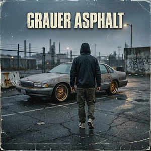 Grauer Asphalt