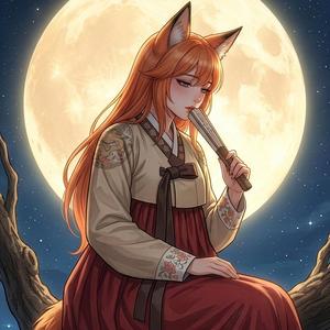 달빛에 걸쳐앉아