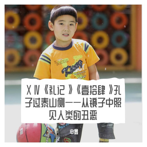 ⅩⅣ《礼记》《壹拾肆》孔子过泰山侧——从镜子中照见人类的丑恶