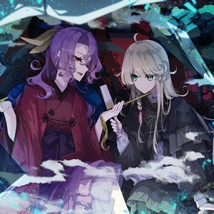 白雪、そこに駒草の咲く