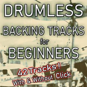 Hard Rock Backing Track Drumless for Beginners - 70 bpm with click