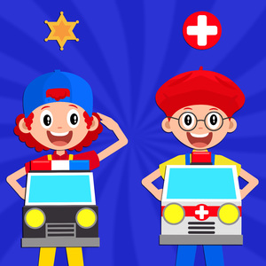 경찰차 - 구급차