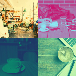 柔和的咖啡馆跳跃时刻