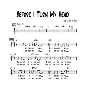 Before I Turn My Head (Male Vocal & Guitar)