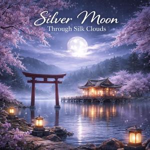 Silver Moon Through Silk Clouds