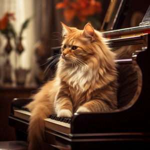 Armonía De Retiro De Felinos: Bigotes Melódicos De Piano