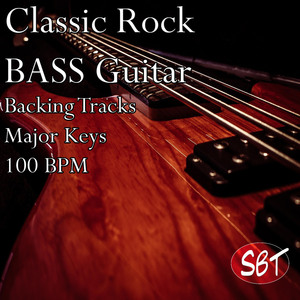 Classic Rock Bass Guitar Backing Track C Major