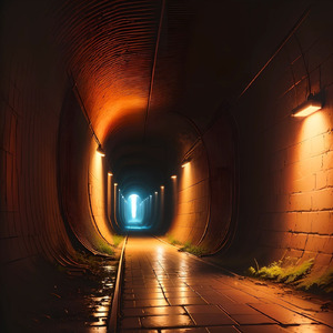 地下のトンネルで響く音色