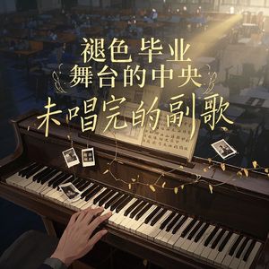 褪色毕业舞台的中央