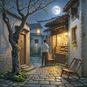 巷口的月光_熊猫头