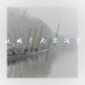 杭城冬雨雾凝霜
