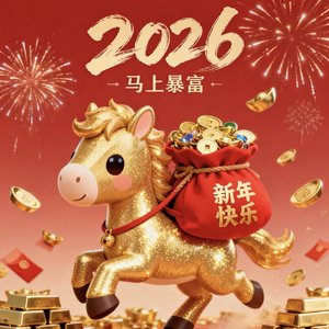 《金马迎祥万事兴》
