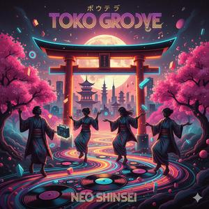 夜のライン　流れるライト