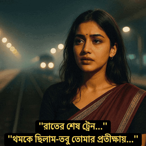 "রাতের শেষ ট্রেন-থমকে ছিলাম-তবু তোমার প্রতীক্ষায়!"